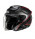 F31 LUDI ARGENTO NERO ROSSO CASCO JET IN FIBRA COMPOSITE HJC