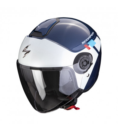 EXO-CITY II MALL BLU BIANCO ROSSO CASCO JET SCORPION