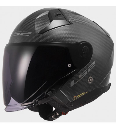 OF603 INFINITY II MATT CARBON CASCO JET LS2