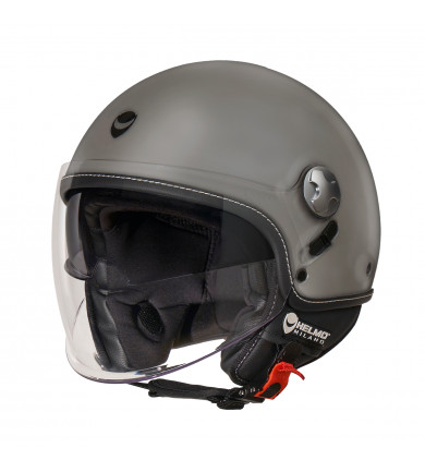 EOS MEDIUM GREY CASCO JETCON DOPPIA VISIERA  HELMO MILANO