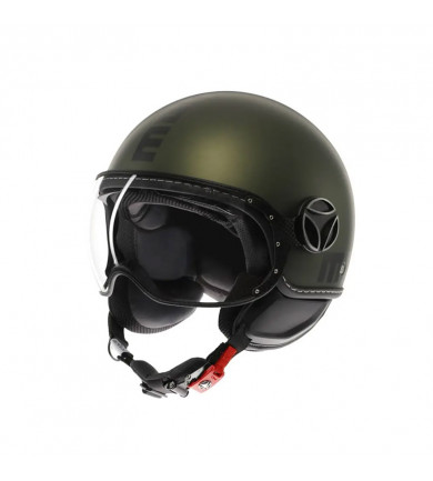 FGTR EVO MOMODESIGN E2206 MONO MATT GREEN/BLACK CASCO JET MOMODESIGN