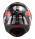 FF353 RAPID STRATUS BLACK RED SILVER CASCO INTEGRALE LS2