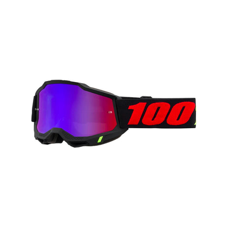 Maschera 100% Accuri 2 Morphius Nera con Lente a Specchio Rosso/blu 100% - 1