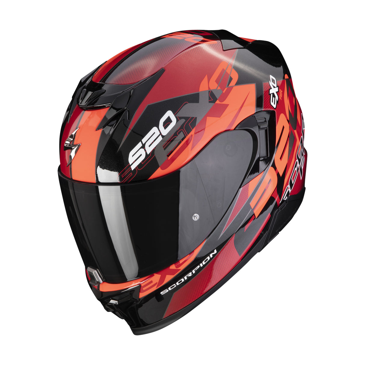 Exo-520 Evo Cover Nero Metal Rosso Casco Integrale Scorpion - 1