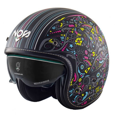 Ns-1 Open Face Freedom Black Casco Jet Nos - 1