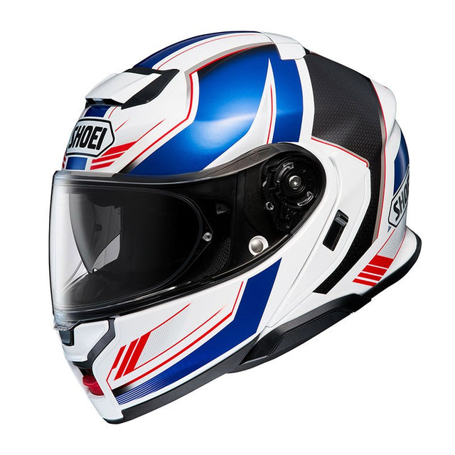 Neotec 3 Grasp Tc-10 Bianco Rosso Blu Casco Modulare In Fibra Shoei - 1