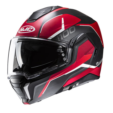 I100 Casco Convertibile Lorix Mc1sf Nero/rosso Hjc - 1