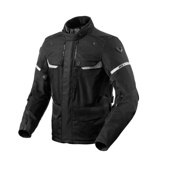 Jacket Outback 4 H20 3 Strati Black Rev'it - 1