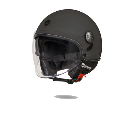 Eos Rubber Anthracite Casco Jet Doppia Visiera Helmo - 1