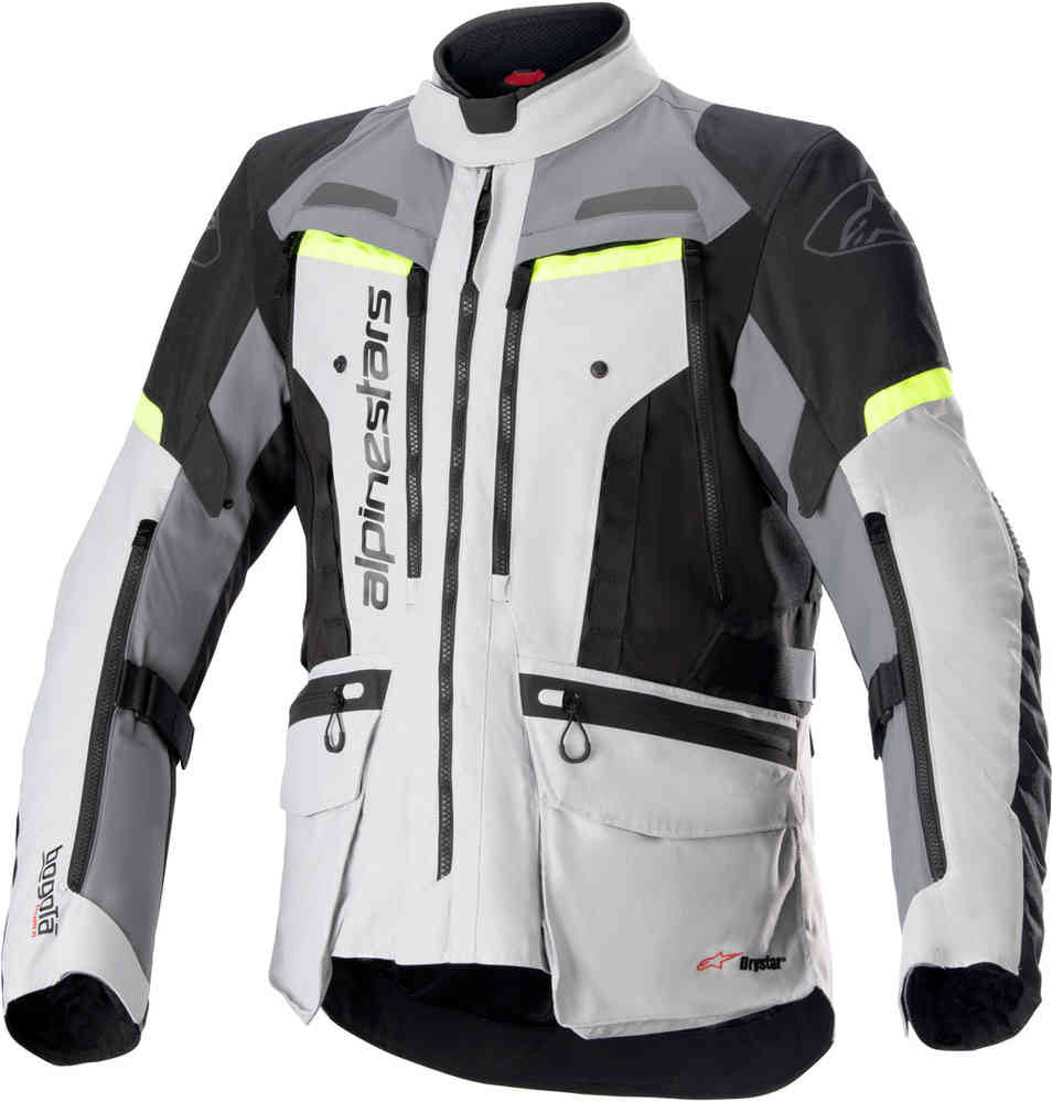 Bogota' Pro Ds Ice Gray Dark Gray Yellow Fluo Giacca 3 Strati Touring Alpinestars - 1