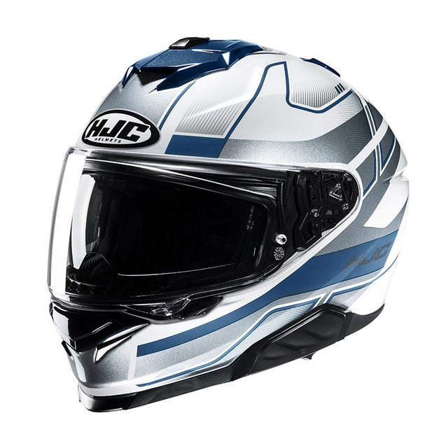 I71 Lorix Bianco Grigio Blu Casco Integrale Hjc - 1