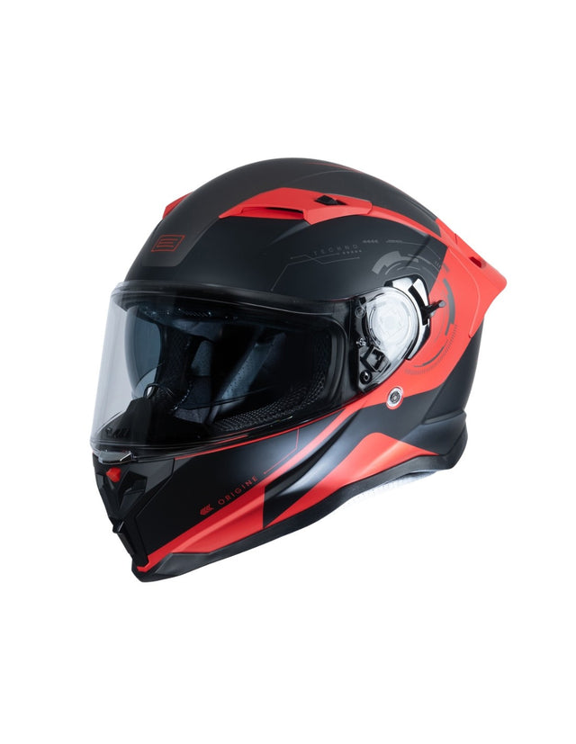 Force Techno Black Red Matt 06 Casco Integrale Origine - 1