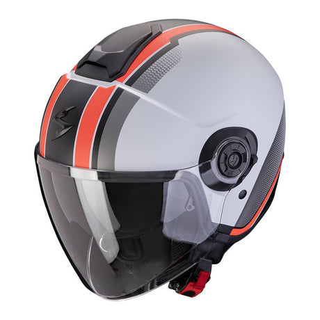 Exo-city Ii Vel Grigio-rosso Opaco Casco Jet Scorpion - 1