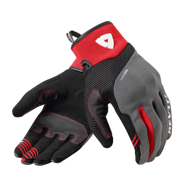 Gloves Endo In Tessuto Traforato Grey Red Estivi Revit - 1