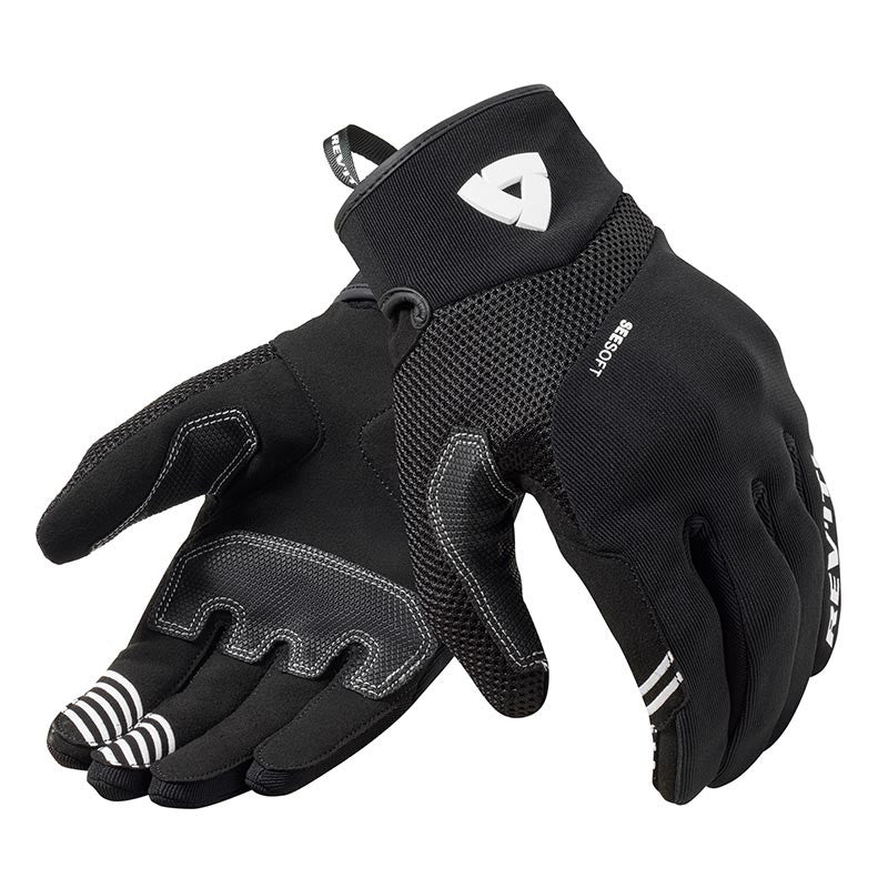 Gloves Endo In Tessuto Traforato Black-white  Estivi Revit - 1