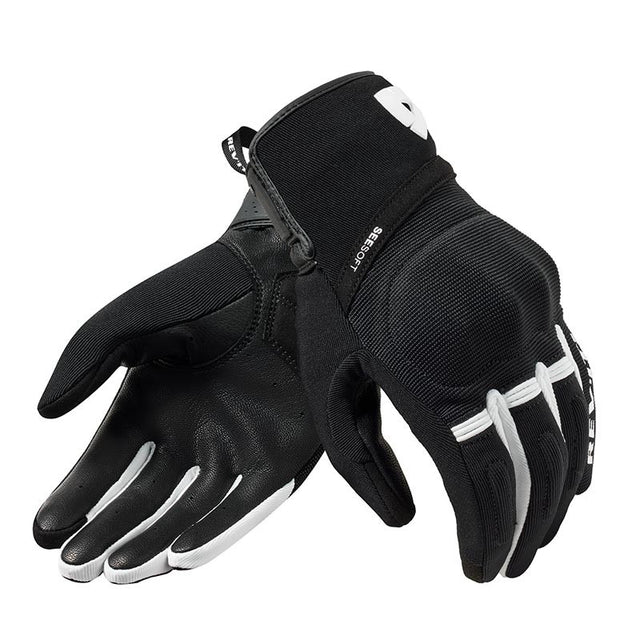 Gloves Mosca 2 Black White In Tessuto Revit - 1