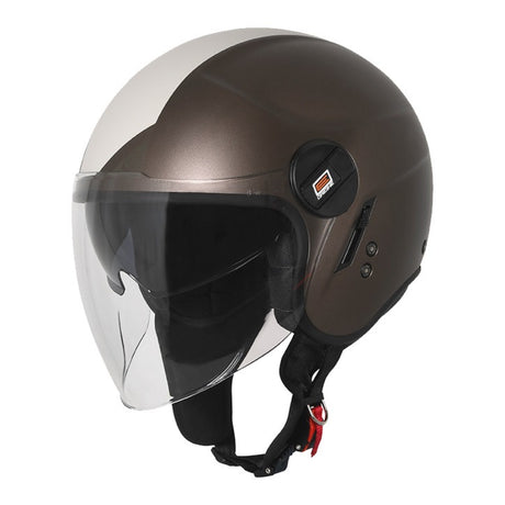 Alpha Next Beige e Marrone Opaco Casco Jet - 1