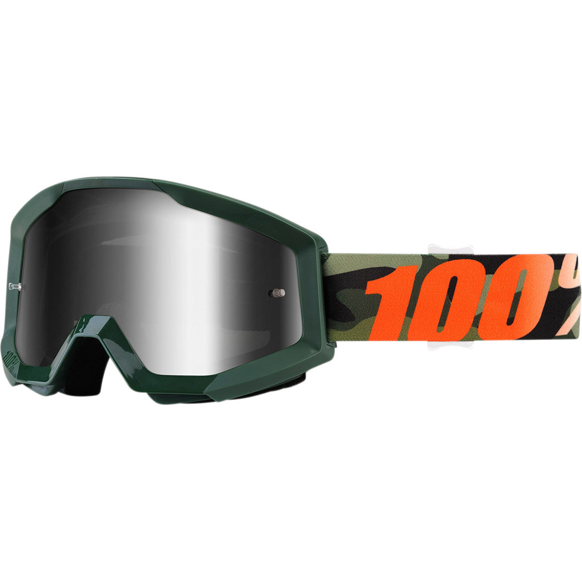 Strata Huntitistan Maschera Cross Verde Scuro con Lente Specchiata - 1