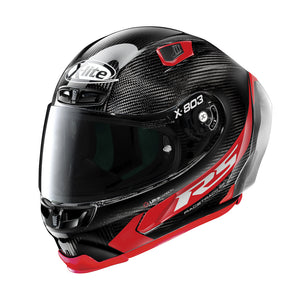 X-803 Rs Ultra Carbon Hot Lap Carbonio Rosso Casco Racing - 2