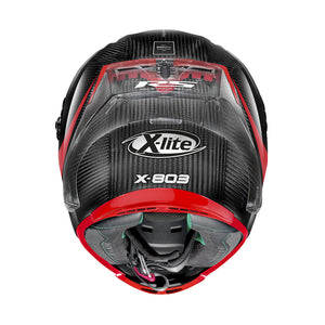 X-803 Rs Ultra Carbon Hot Lap Carbonio Rosso Casco Racing - 3