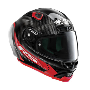 X-803 Rs Ultra Carbon Hot Lap Carbonio Rosso Casco Racing - 4