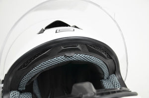 Dinamo Galaxi Matt White-black Casco Integrale - 3