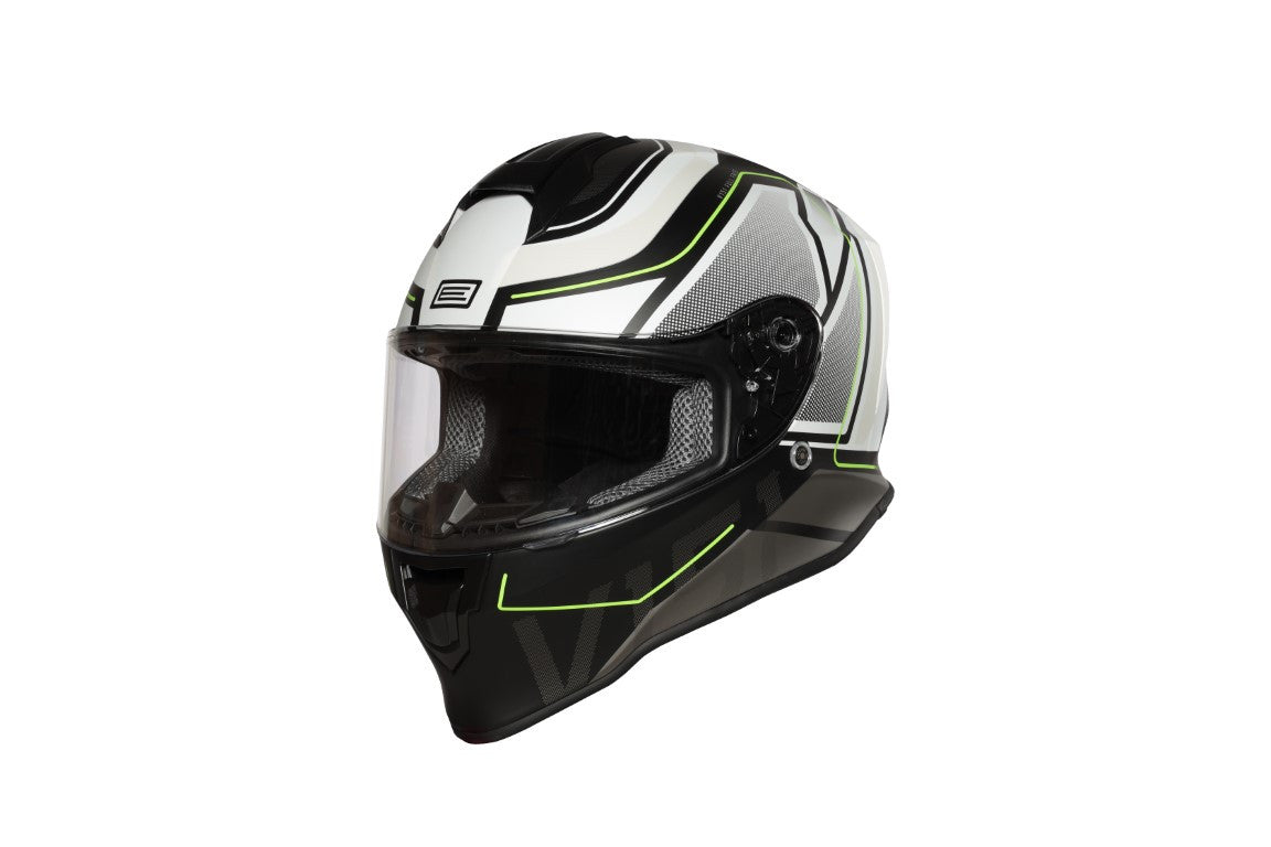 Dinamo Galaxi Matt White-black Casco Integrale - 1