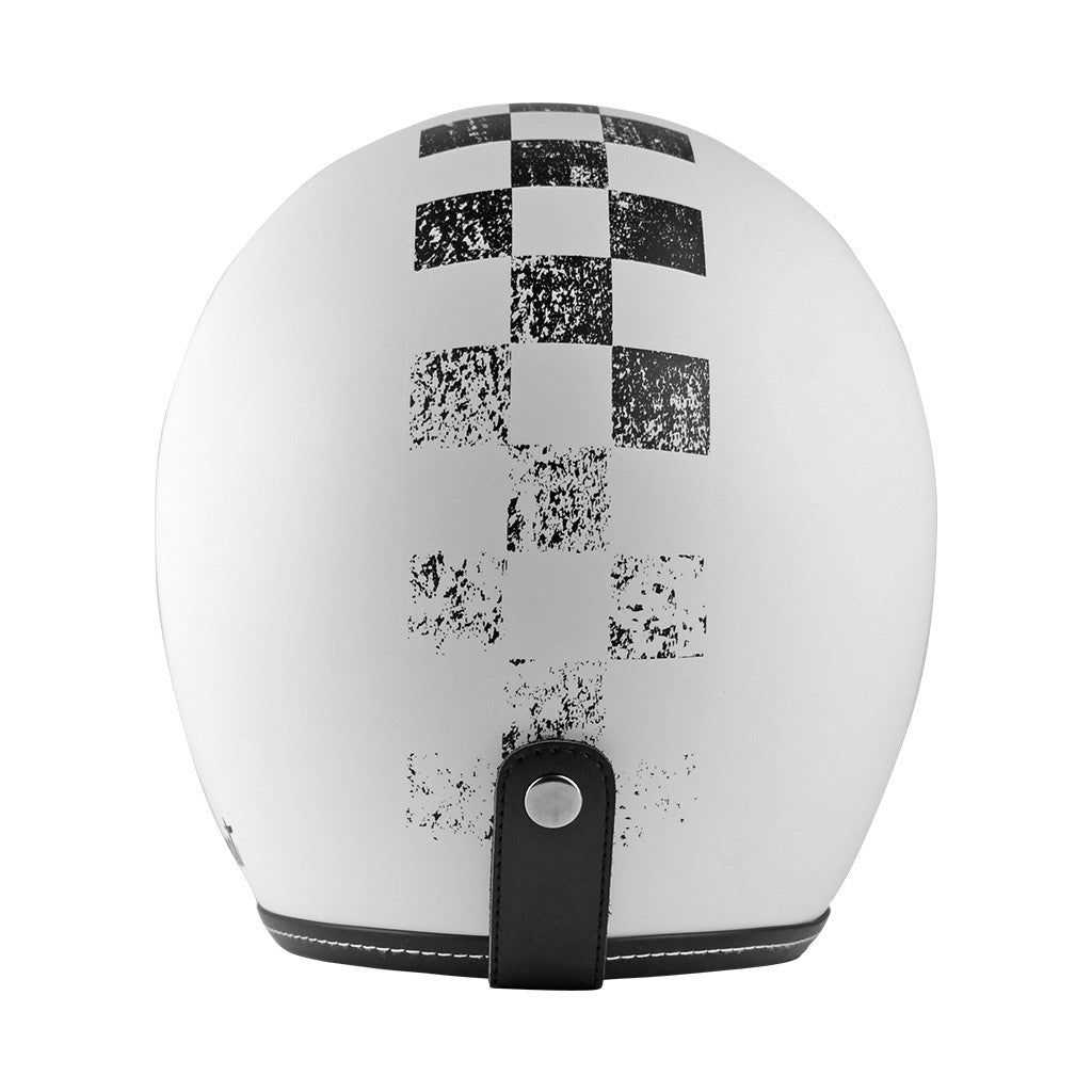 Primo Origine - Casco Jet Scacco Matt Black-white - 3