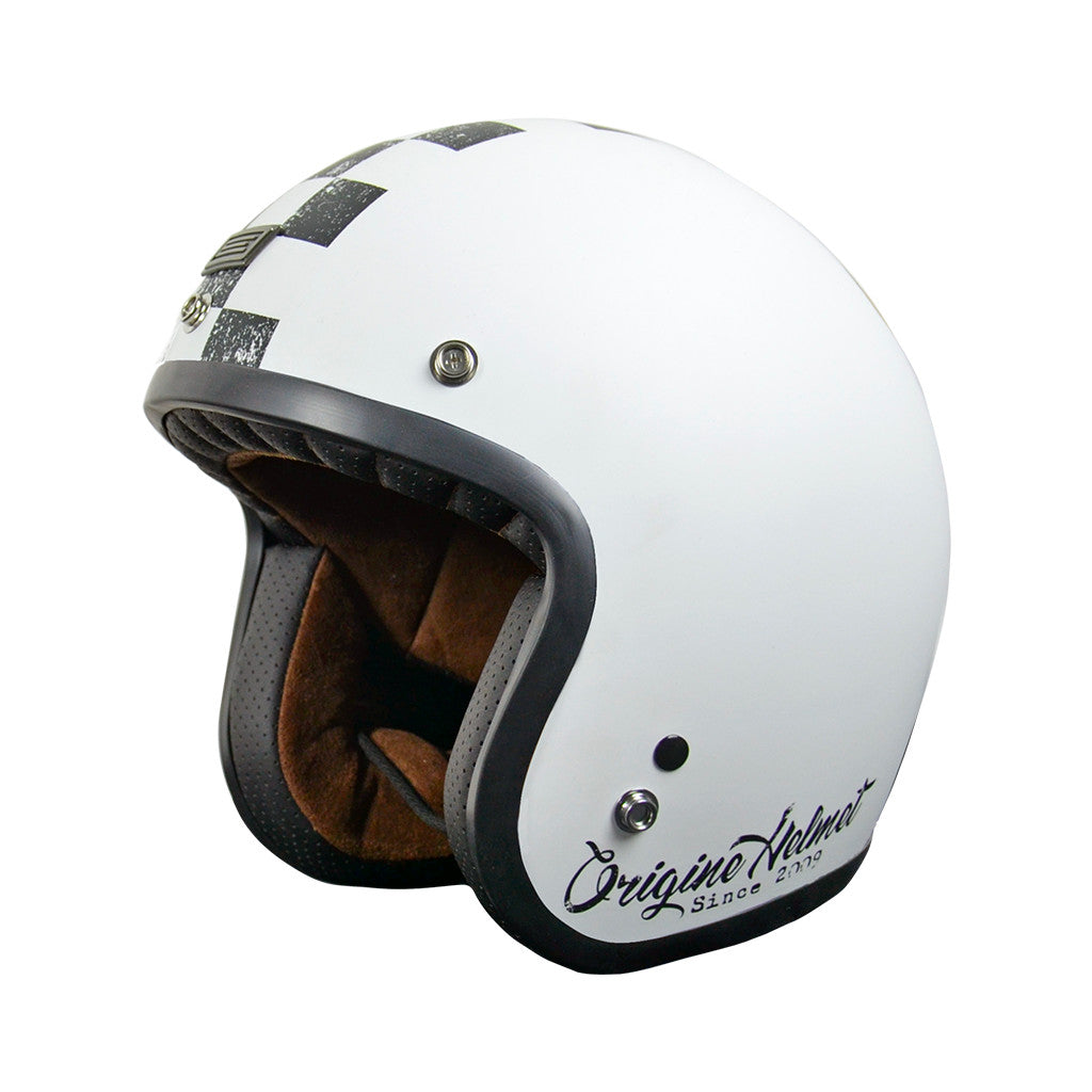 Primo Origine - Casco Jet Scacco Matt Black-white - 1