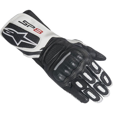 Guanto Sp-8 V2 Alpinestars - Guanto Racing Lungo Nero/bianco - 1