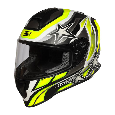 Casco Dinamo Kids Origine - Casco Integrale  Bimbo Stars Revolution Matt Fluo Giallo/nero - 1