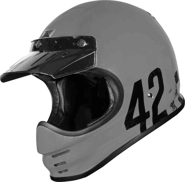 Virgo Danny Grey Casco Retro' Enduro - 1