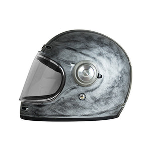 Casco Vega Origine - Casco Integrale Retro Custom Matt Argento - 2