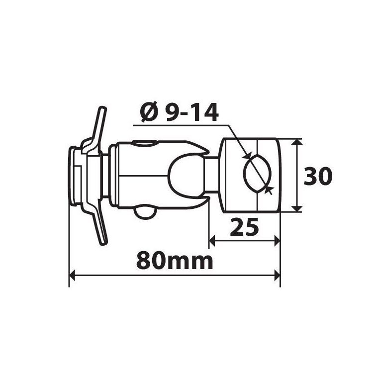 Fissaggio a Specchietto Per Opti-case Lampa - 4