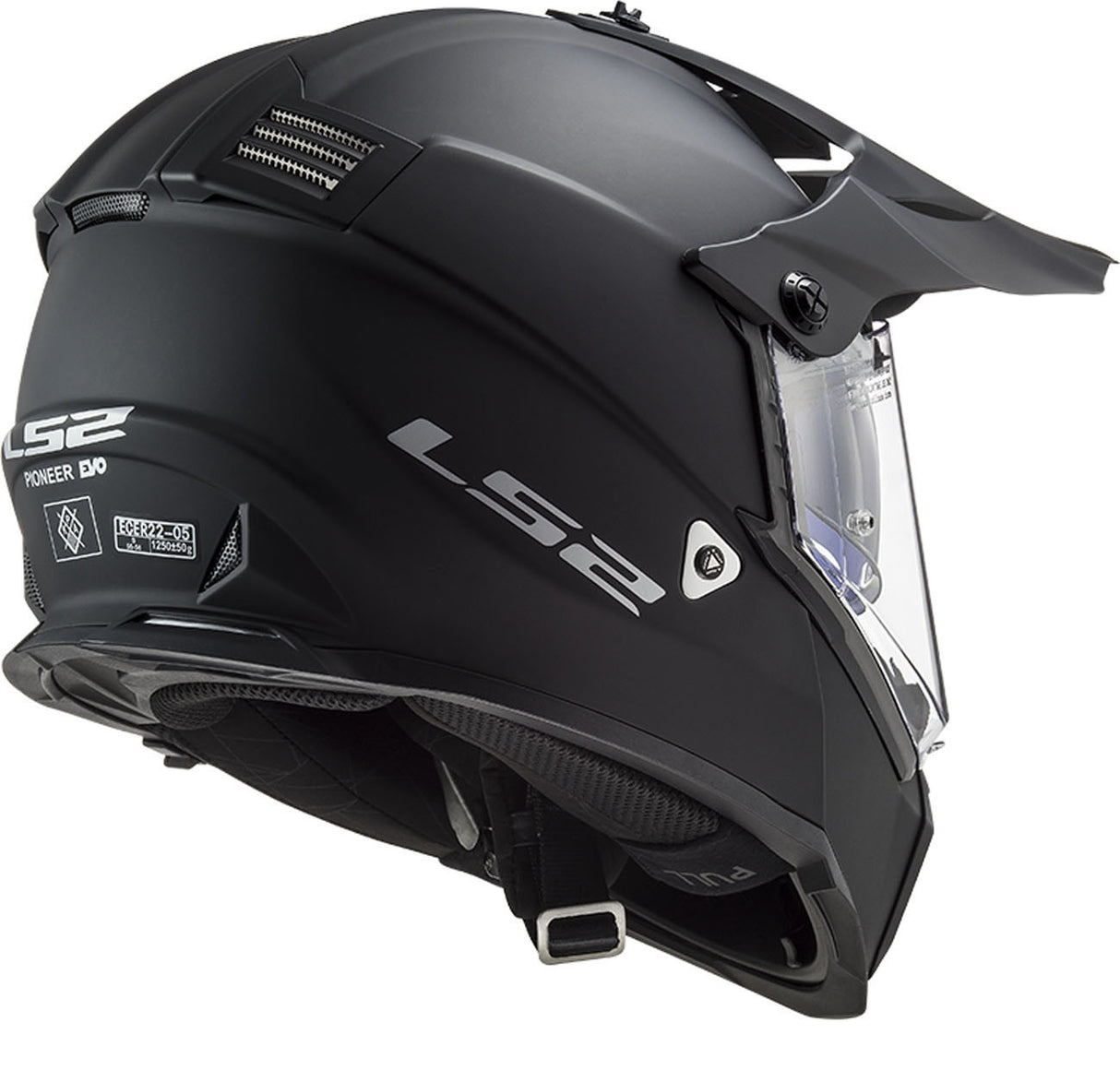 Casco Pioneer Evo Ls2 - Casco Monocolore Nero Opaco - 2