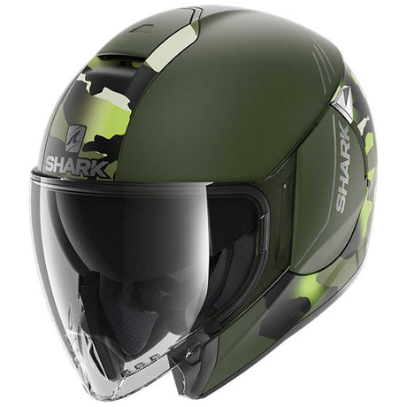 Casco Citycruiser Genom Shark - Casco Jet Verde/nero - 1