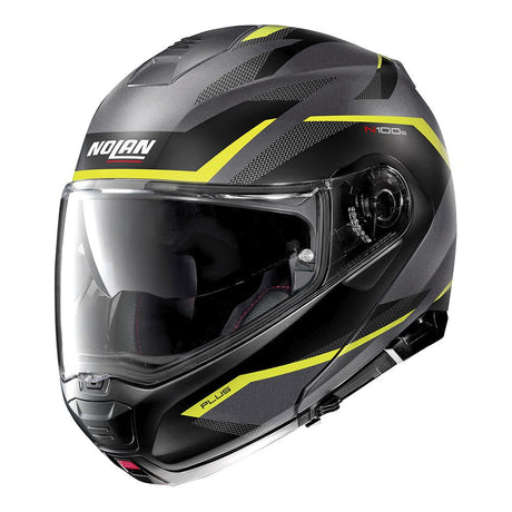 Casco N100-5 Plus Overland 033 Nolan - Casco Modulare Nero/giallo Fluo - 1