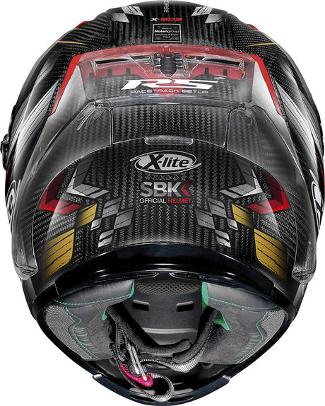 Casco X-803 Rs Ultra Carbon X-lite Nolan - Casco Integrale Racing Sbk Nero/rosso - 2