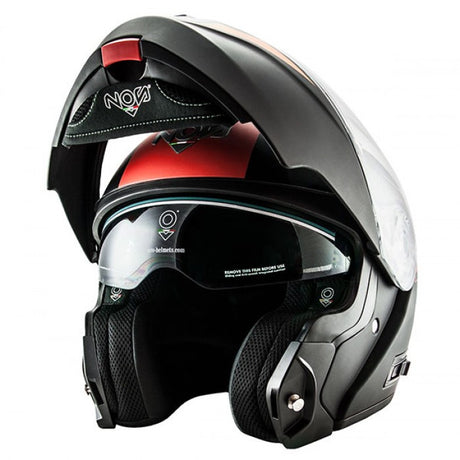 Casco Ns-8 Triton Nos - Casco Modulare Rosso Opaco - 1