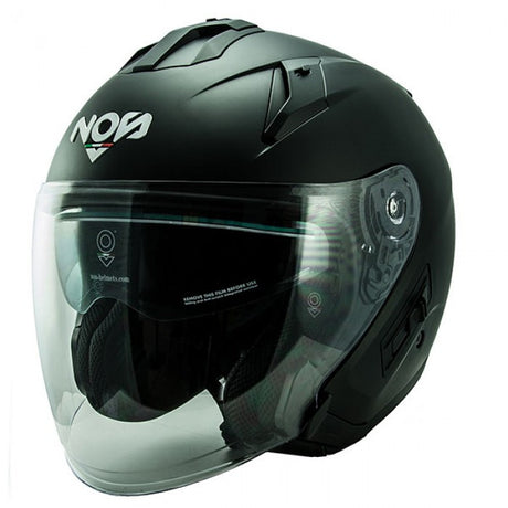 Casco Ns-2 Nos - Casco Jet Nero Opaco - 1