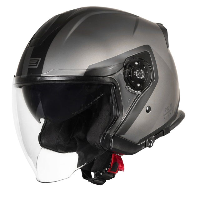 Casco Palio 2.0 Origine - Casco Jet Techy Titanium Black Matt - 1