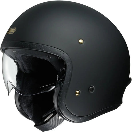 Casco J-o Shoei - Casco Jet con Visierino Interno Matt Black - 1