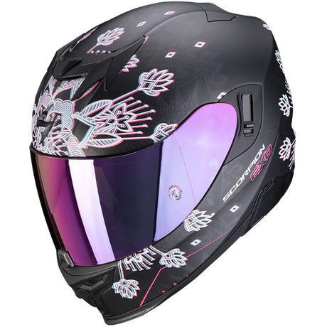 Casco Exo-520 Air Tina Scorpion - Casco Integrale Nero Opaco/argento - 1