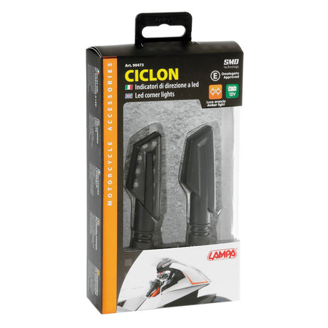 Frecce Cyclon Lampa - Coppia Frecce a Led Nere - 2