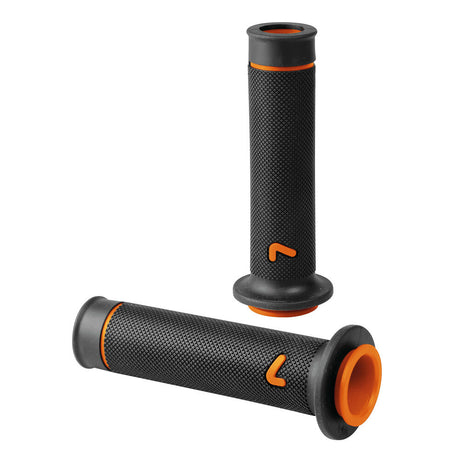 Manopole Sport Grip Nero Lampa - Manopole Logo Arancione - 1