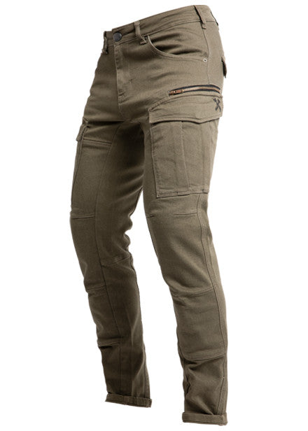 Pantaloni Defender Mono John Doe - Pantaloni con Tasconi Omologati 32 Verde Oliva - 2