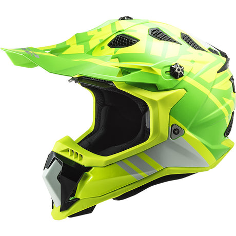 Subverte Gammax Yellow Green Casco Cross Ls2 - 1