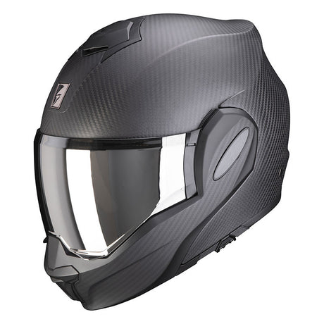 Exo-tech Carbon Matt Black Casco Flip Up Scorpion - 1