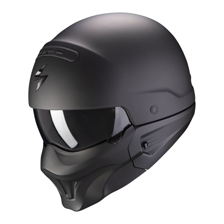 Exo-combat Evo Solid  Matt Black Casco Modulabile Scorpion - 1