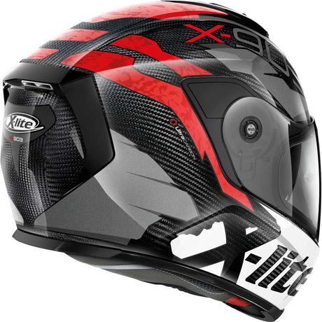 X-903 Ultra Barrage Carbonio Rosso e Bianco Casco Integrale X-lite - 2